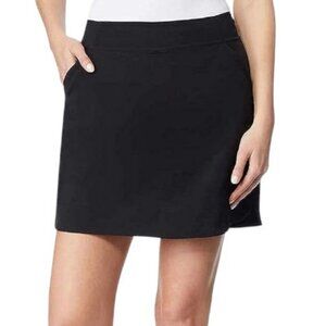 32 Degrees Cool women's black pull-on activewear skort size M